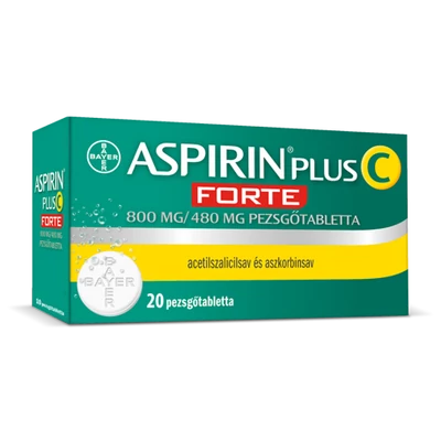 ASPIRIN PLUS C FORTE 800MG/480MG PEZSGOTABL. 20X
