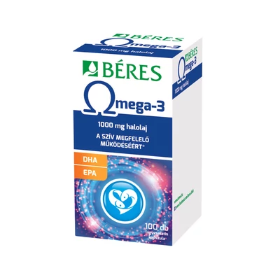 BERES OMEGA-3 LAGYZSELATIN KAPSZ. 100X