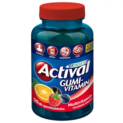BERES ACTIVAL FELNOTT GUMIVITAMIN 50X
