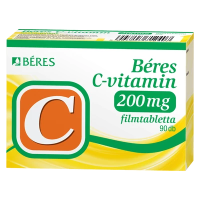 BERES C-VITAMIN 200 MG FILMTABL. 90X
