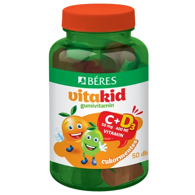 BERES VITAKID C+D3 GUMIVITAMIN 50X