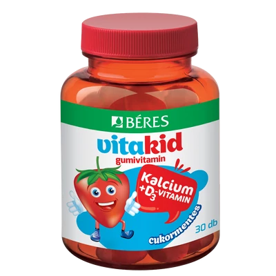 BERES VITAKID KALCIUM+D3-VIT.GUMIVIT. 30X