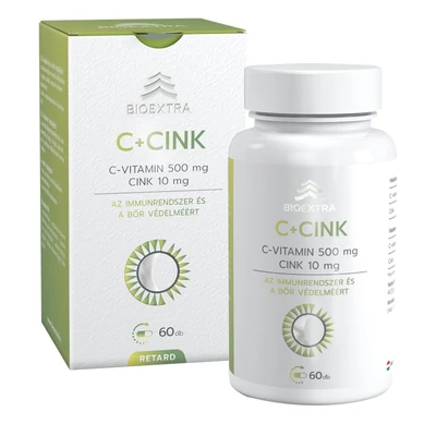 BIOEXTRA C+ CINK ÉTRENDKIEGÉSZÍTŐ RETARD KAPSZULA 60X