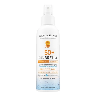 Dermedic SUNBRELLA BABY Napfényvédő tej spray gyermekeknek SPF 50+ 150ML