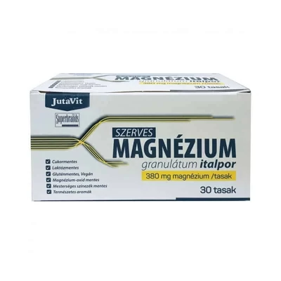 JUTAVIT SZERVES MAGNEZIUM GRAN.ITALPOR 380MG 30X