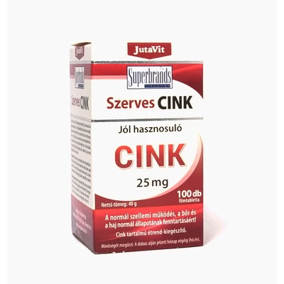 JUTAVIT SZERVES CINK TABLETTA 100X