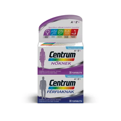 CENTRUM FÉRFIAKNAK + NŐKNEK MULTIVITAMIN 30X+30X