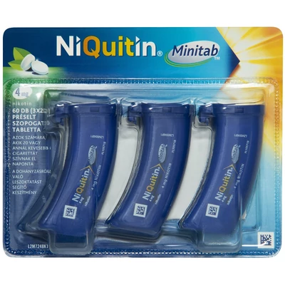 NIQUITIN MINITAB 4MG PRESELT SZOP.TABL. 3X20