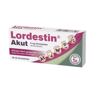 LORDESTIN AKUT 5MG FILMTABL. 30X