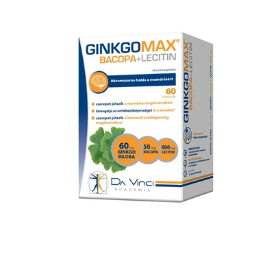 GINKGOMAX BACOPA LECITIN LÁGY KAPSZULA  60X