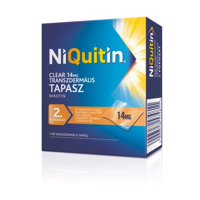 NIQUITIN CLEAR 14 MG TRANSZD.TAP. 7X