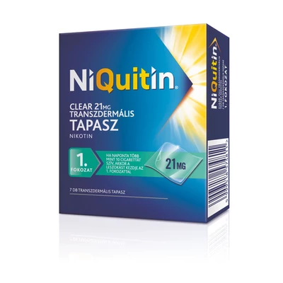  NIQUITIN CLEAR 21 MG TRANSZD.TAP. 7X