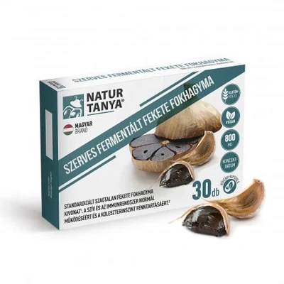 NATUR TANYA FERMENTÁLT FEKETE FOKHAGYMA 800MG 30X