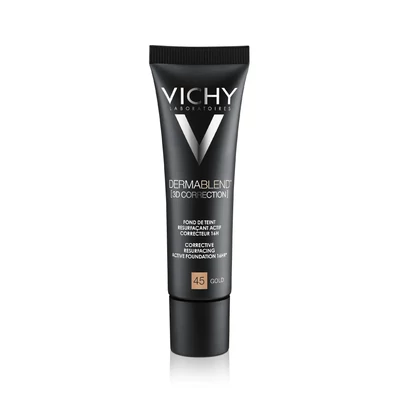 VICHY DERMABLEND [3D KORREKCIÓ] KORREKCIÓS ALAPOZÓ BŐRFELSZÍN-KISIMÍTÓ HATÁSSAL 45 (GOLD) 30ML