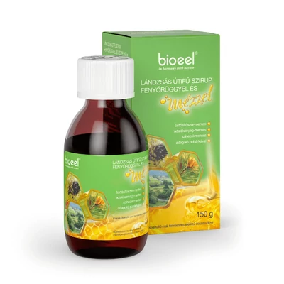 BIOEEL LÁNDZSÁS ÚTIFŰ SZIRUP FENYŐRÜGGYEL ÉS MÉZZEL 150g