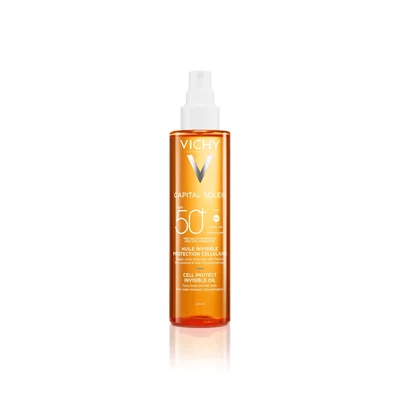 VICHY Capital Soleil Cell Protect láthatatlan olaj SPF50+ 200ml