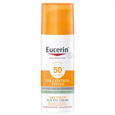 EUCERIN SUN OIL CONTROL SZÍNEZETT NAPOZÓ GÉL-KRÉM ARCRA SPF50+ LIGHT 50ML