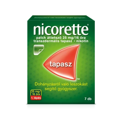 NICORETTE PATCH 25MG/16H TRANSZD.TAPASZ 7X