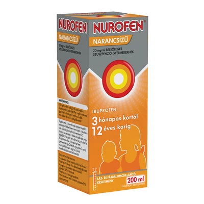 NUROFEN NARANCS 20MG/ML BELS.SZUSZP.GYERM. 200ML