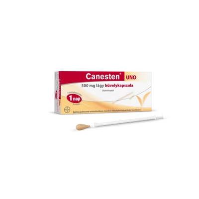 CANESTEN UNO 500MG LÁGY HÜVELYKAPSZULA 1X