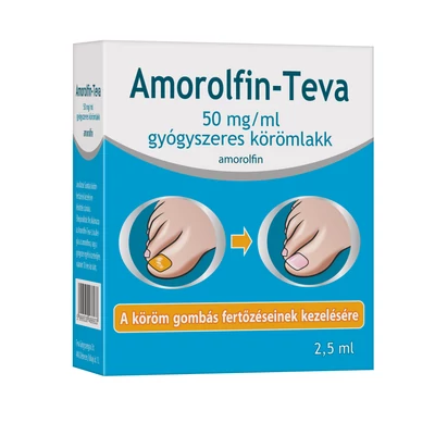AMOROLFIN-TEVA 50MG/ML GYÓGYSZERES KÖRÖMLAKK 1X2,5ML