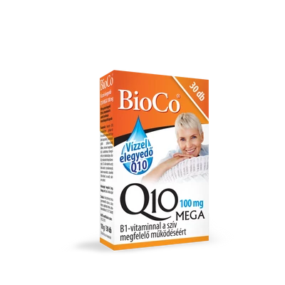 BioCo Vízzel elegyedő Q10 MEGA 100 mg B1-vitaminnal 30 db