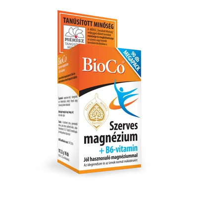 BioCo Szerves Magnézium+B6-vitamin Megapack 90 db