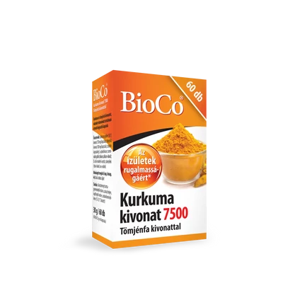 BioCo Kurkuma kivonat 7500 Tömjénfa kivonattal 60 db