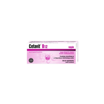 CEFAVIT B12 RÁGÓTABLETTA 60X 