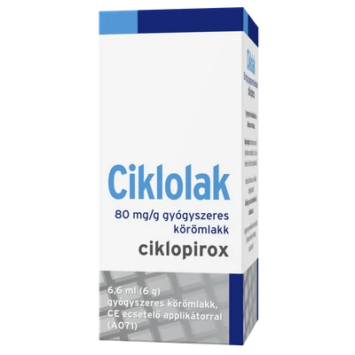 CIKLOLAK 80MG/G GYÓGYSZERES KÖRÖMLAKK 1X6,6ML
