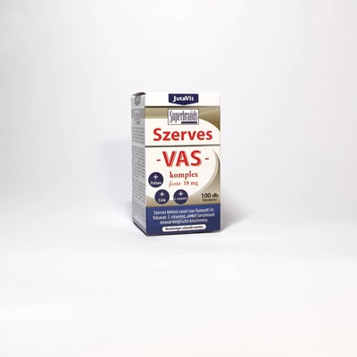  JUTAVIT SZERVES VAS-KOMPLEX FORTE 18MG FTBETTA 100X