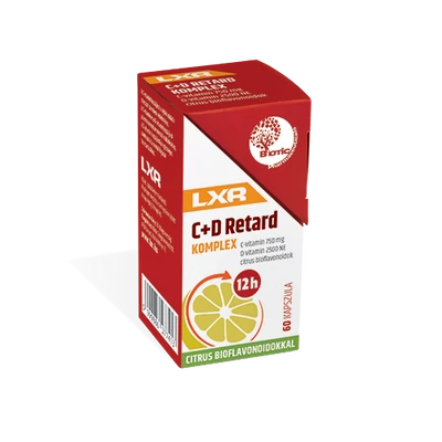 LXR C+D RETARD KOMPLEX(750MG+2500NE) KAPSZULA 60X
