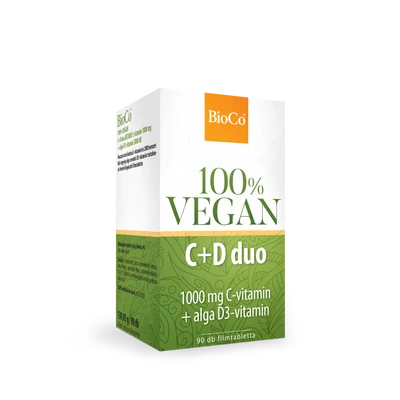 BIOCO VEGAN C+D DUO C 1000MG+D3 2000NE FTABL 90X 