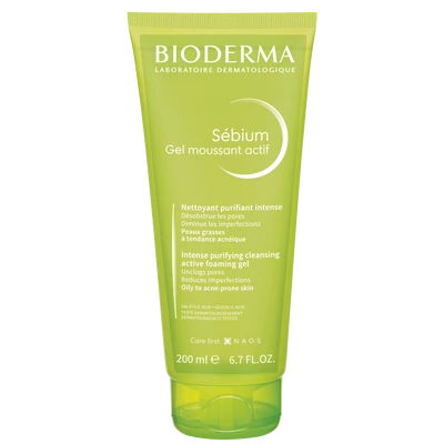 BIODERMA SEBIUM GÉL MOUSSANT ACTIF 200ML