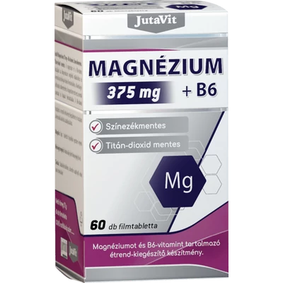JUTAVIT MAGNÉZIUM 375MG+B6 VITAMIN FILMTABLETTA 60X