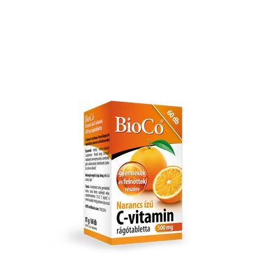 BIOCO C-VITAMIN 500MG RÁGÓTABLETTA NARANCS ÍZŰ  60X