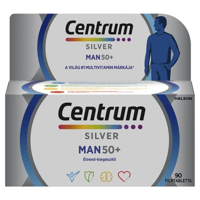 CENTRUM FÉRFIAKNAK 50+ A-Z FILMTABLETTA 90X - INGYENES SZÁLLÍTÁS GLS CSOMAGAUTOMATÁBA