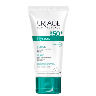 URIAGE HYSÉAC FLUID SPF50+ MATTÍTÓ FÉNYVÉDŐ ZSÍROS BŐRRE   50ML