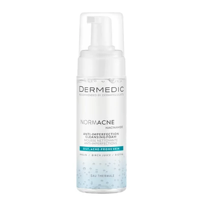 DERMEDIC NORMACNE TISZTÍTÓ HAB ZSÍROS ARCBŐRRE 170ML