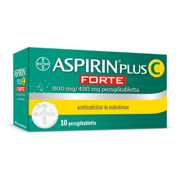 ASPIRIN PLUS C FORTE 800MG/480MG PEZSGOTABL. 10X