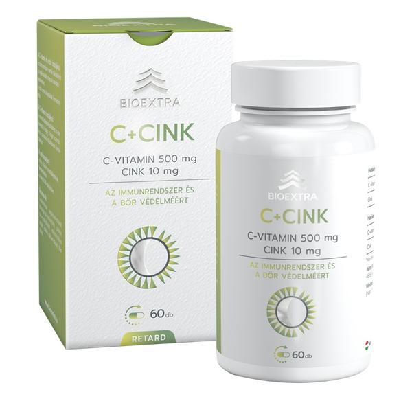 BIOEXTRA C+ CINK ÉTRENDKIEGÉSZÍTŐ RETARD KAPSZULA 60X