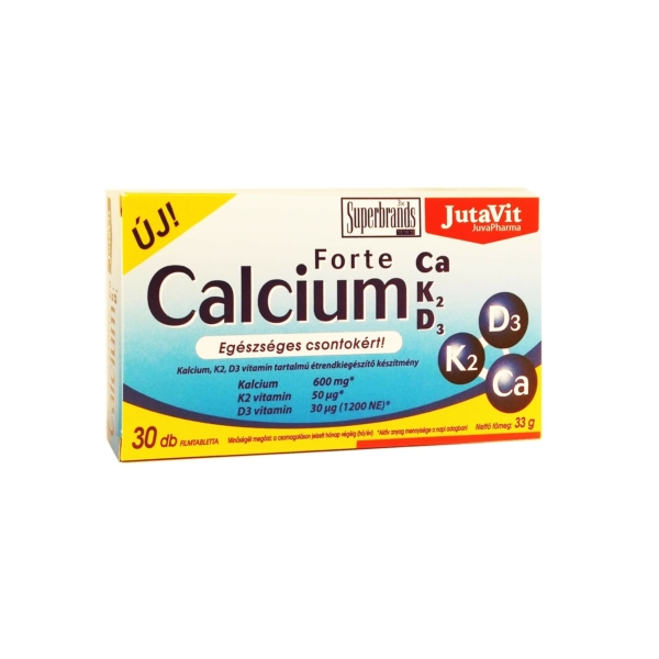 JUTAVIT CALCIUM FORTE CA/K2/D3 TABL. 30X