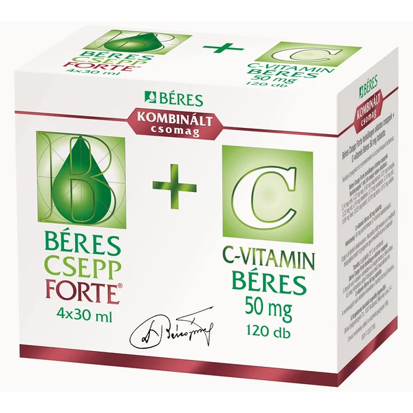 BERES CSEPP FORTE 4X30ML+C-VIT BERES 50MG 120X