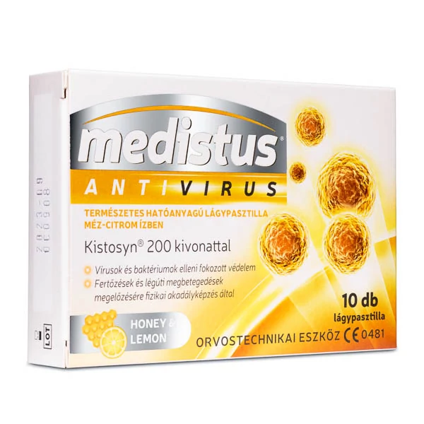 VITAPLUS MEDISTUS ANTIVIRUS PASZTILLA 10X