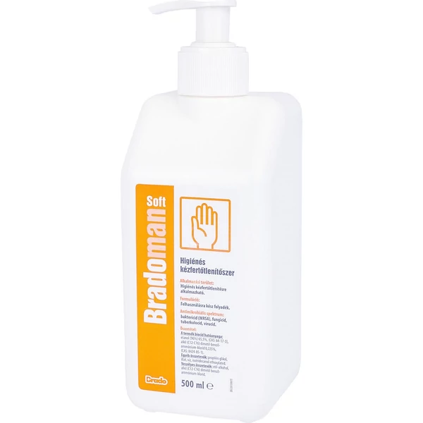 BRADOMAN SOFT OLDAT KEZFERT 500ML PUMPAS