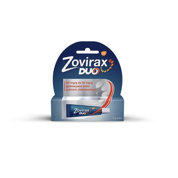ZOVIRAX DUO 50MG/G+10MG/G AJAKHERPESZ KREM 1X2G