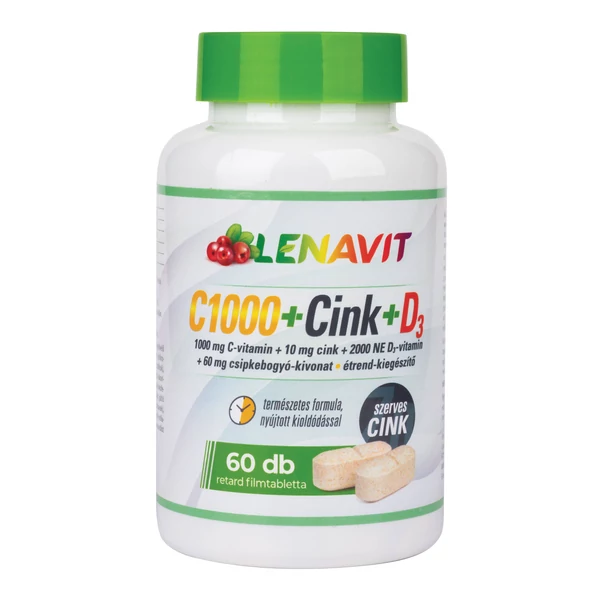 LENAVIT C1000+SZERVES CINK+D3+CSIPKEB.RTABL. 60X