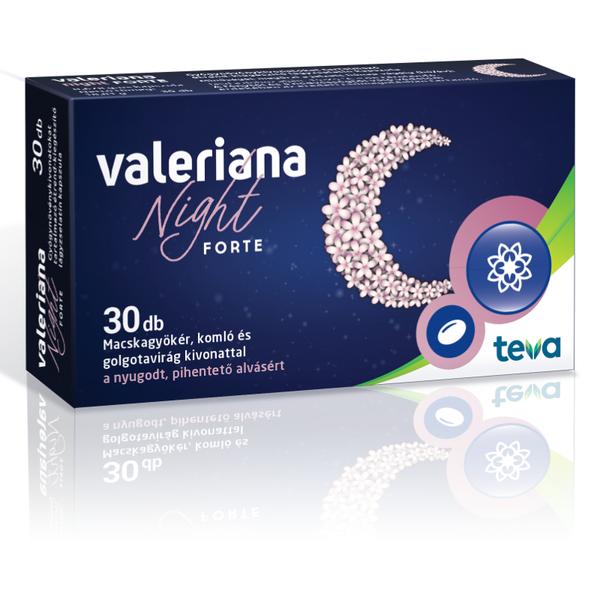 VALERIANA NIGHT FORTE ÉTRENDKIEGÉSZÍTŐ KAPSZULA 30X
