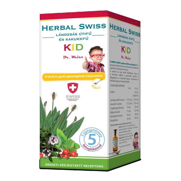 HERBAL SWISS KIDS LANDZSAS UTIFU SZIRUP 150ML