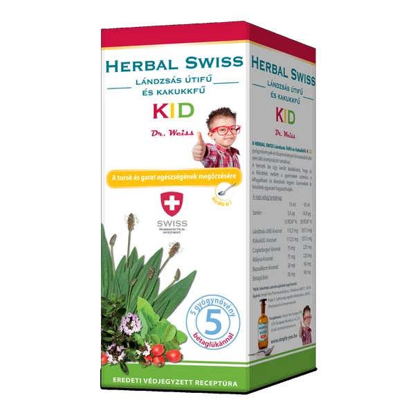 HERBAL SWISS KIDS LANDZSAS UTIFU SZIRUP 300ML